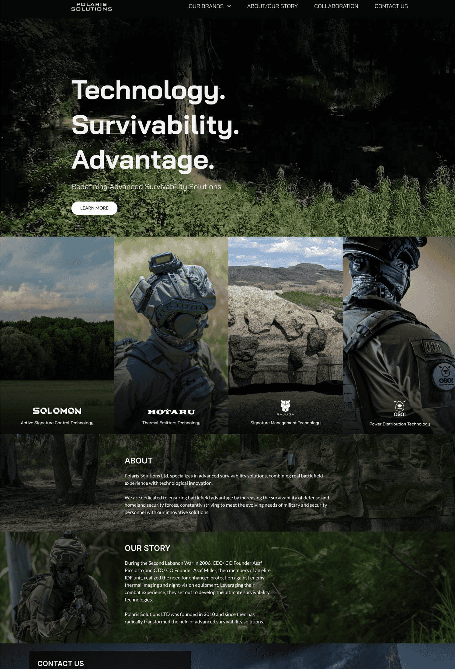 פולאריס סולושיין- עמוד הבית